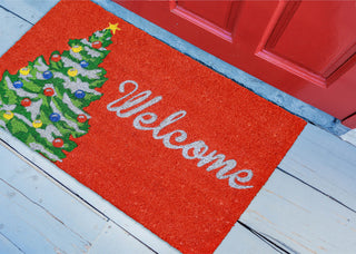 Trans Ocean Natura Winter Welcome Red by Liora Manne Room Scene Image