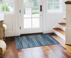 Trans Ocean Marina 8052/03 Stripes Blue Area Rug by Liora Manne