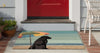 Trans Ocean Frontporch 4495/44 Parasol And Pup Multi Area Rug by Liora Manne