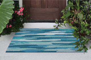 Trans Ocean Capri 1725/94 Cloud Blue Area Rug by Liora Manne Room Scene Image Feature