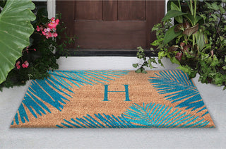 Trans Ocean Dwell 9003/03H Palm Border Blue by Liora Manne