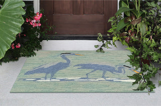 Trans Ocean Frontporch 4506/03 Blue Heron by Liora Manne