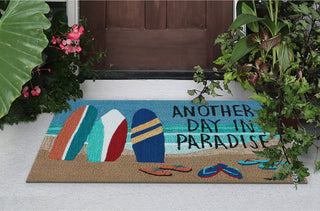 Trans Ocean Frontporch 4523/04 Beach Paradise Blue Area Rug by Liora Manne