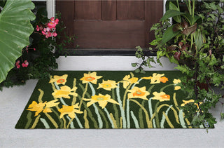 Trans Ocean Frontporch 4560/06 Daffodil Green Area Rug by Liora Manne