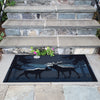 Trans Ocean Frontporch 4510/47 Moonlit Moose Navy Area Rug by Liora Manne Room Scene Image Feature