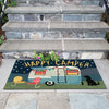 Trans Ocean Frontporch 4542/47 Happy Camper Navy Area Rug by Liora Manne Room Scene Image Feature