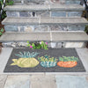 Trans Ocean Frontporch 4568/33 Happy Plant Navy Area Rug by Liora Manne Room Scene Image Feature
