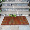 Trans Ocean Marina 8052/17 Stripes Red Area Rug by Liora Manne Room Scene Image Feature