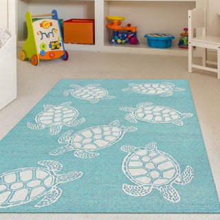 Trans Ocean Frontporch Turtle Blue by Liora Manne