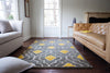 Loloi Brighton BT-04 Grey / Gold Area Rug Roomscene Feature