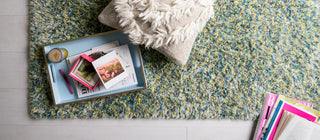 Loloi Callie Shag CJ-01 Teal / Multi Area Rug Roomscene Feature