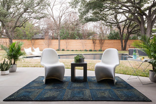 Loloi Boca BH-01 Navy / Multi Area Rug Roomscene