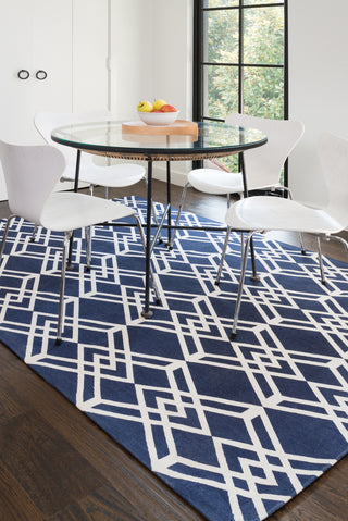 Loloi Felix FX-01 Navy / Ivory Area Rug Roomscene
