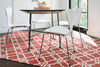 Loloi Geo GEO02 Rust / Ivory Area Rug Roomscene