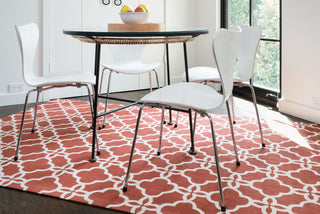 Loloi Geo GEO02 Rust / Ivory Area Rug Roomscene