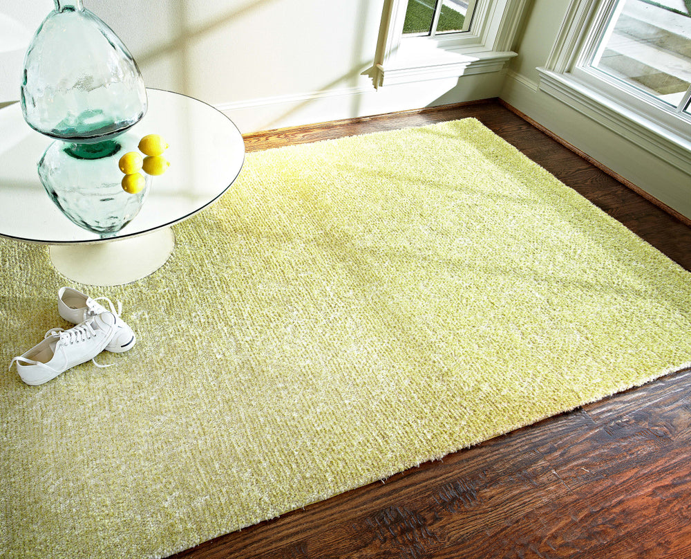 Loloi Happy Shag HP-01 Citron Area Rug Roomscene Feature