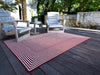Loloi In/Out IO-01 Red Machine Loomed Area Rug Roomscene
