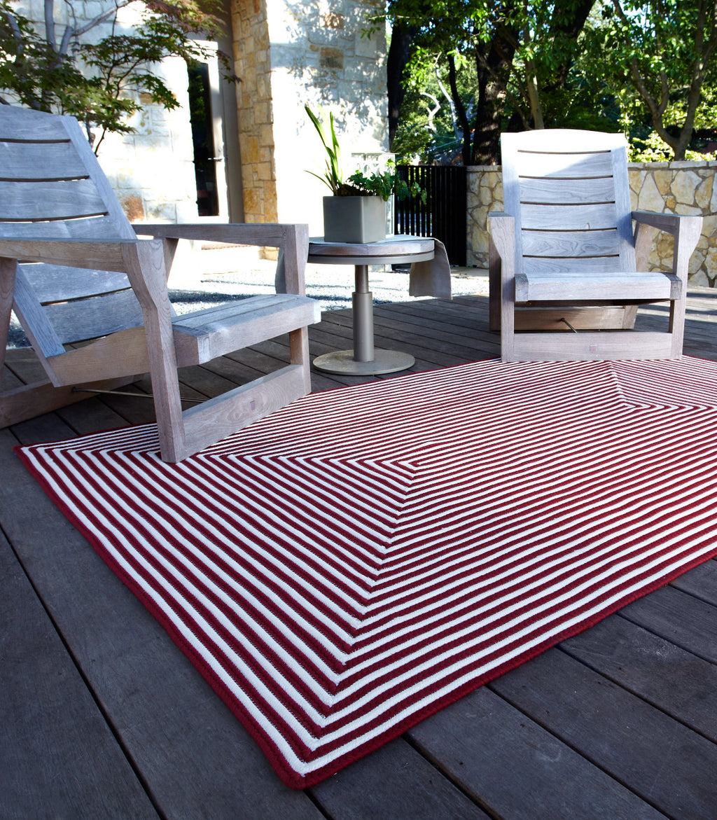 Loloi In/Out IO-01 Red Area Rug Roomscene Feature