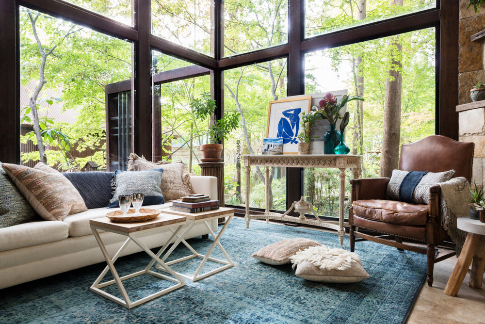 Loloi Journey JO-07 Indigo / Blue Area Rug Roomscene Feature