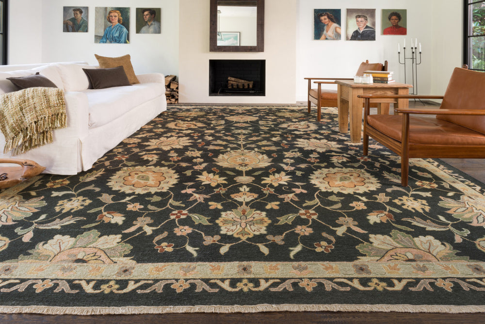 Loloi Laurent LE-01 Charcoal Area Rug Roomscene Feature