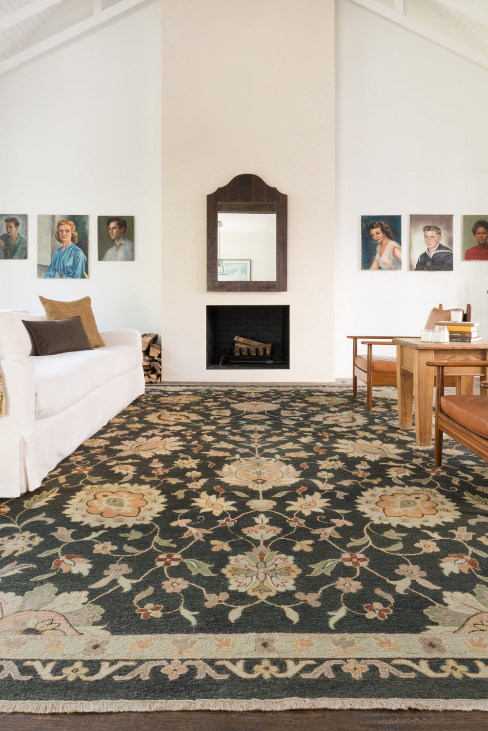 Loloi Laurent LE-01 Charcoal Area Rug Roomscene Feature