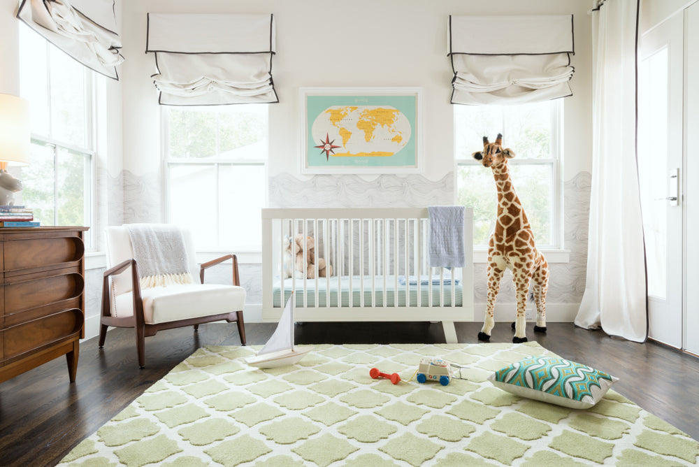Loloi Piper PI-01 Diamond Green Area Rug Roomscene Feature