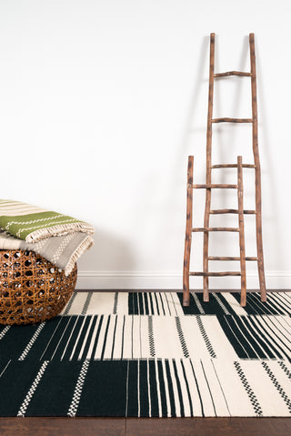 Loloi Rio RI-01 Black Area Rug Roomscene Feature