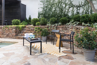 Loloi Zadie ZD-01 Gold / White Area Rug Roomscene Feature