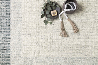 Loloi Rosina ROI-01 Grey/Blue Area Rug Round Image Feature