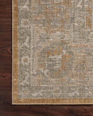 Loloi Rosemarie ROE-01 Gold/Sand Area Rug by Chris Loves Julia Corner On Wood