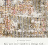Loloi Rosemarie ROE-01 Sage/Blush Area Rug by Chris Loves Julia Close up