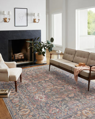 Chris Loves Julia x Loloi Rosemarie ROE-01 Stone/Multi Area Rug Lifestyle Image Feature