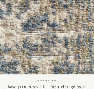 Loloi Rosemarie ROE-03 Sand/Lagoon Area Rug by Chris Loves Julia Close Up