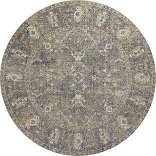 Loloi Rosemarie ROE-03 Sand/Lagoon Area Rug by Chris Loves Julia 7'9''x 7'9'' Round