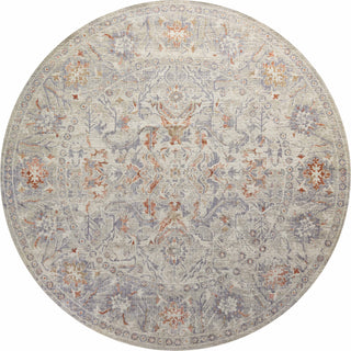 Loloi Rosemarie ROE-05 Oatmeal/Lavender Area Rug by Chris Loves Julia 7'9''x 7'9'' Round