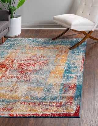 Unique Loom Rosso T-16707 Multi Area Rug Rectangle Lifestyle Image Feature