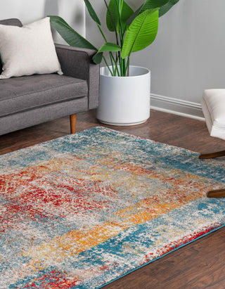 Unique Loom Rosso T-16707 Multi Area Rug Rectangle Lifestyle Image