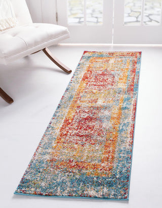 Unique Loom Rosso T-16707 Multi Area Rug Runner Lifestyle Image