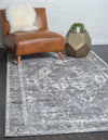 Unique Loom Rosso T-16708 Gray Area Rug Rectangle Lifestyle Image Feature