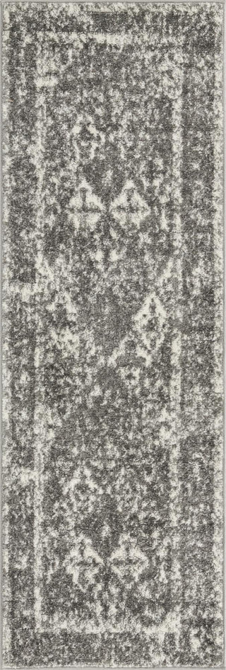 Unique Loom Rosso T-16708 Gray Area Rug Runner Top-down Image