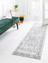 Unique Loom Rosso T-16708 Gray Area Rug Runner Lifestyle Image