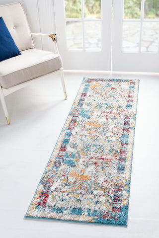 Unique Loom Rosso T-16709 Multi Area Rug Runner Lifestyle Image