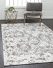 Unique Loom Rosso T-16732 Light Gray Area Rug Rectangle Lifestyle Image Feature