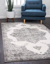 Unique Loom Rosso T-16736 Gray Area Rug Rectangle Lifestyle Image Feature