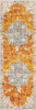 Unique Loom Rosso T-16739 Orange Area Rug Runner Top-down Image