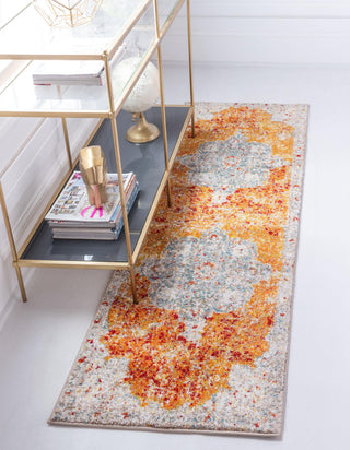 Unique Loom Rosso T-16739 Orange Area Rug Runner Lifestyle Image