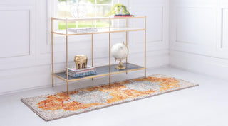 Unique Loom Rosso T-16739 Orange Area Rug Runner Lifestyle Image