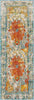 Unique Loom Rosso T-16745 Orange Area Rug Runner Top-down Image