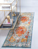 Unique Loom Rosso T-16745 Orange Area Rug Runner Lifestyle Image