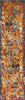 Unique Loom Rosso T-17773 Orange Area Rug Runner Top-down Image